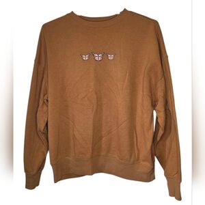 Arizona Butterfly Graphic Crewneck Sweatshirt Size XS Oversized